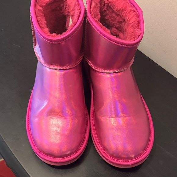 UGG Pink Metallic Ankle Boots - Picture 10 of 14